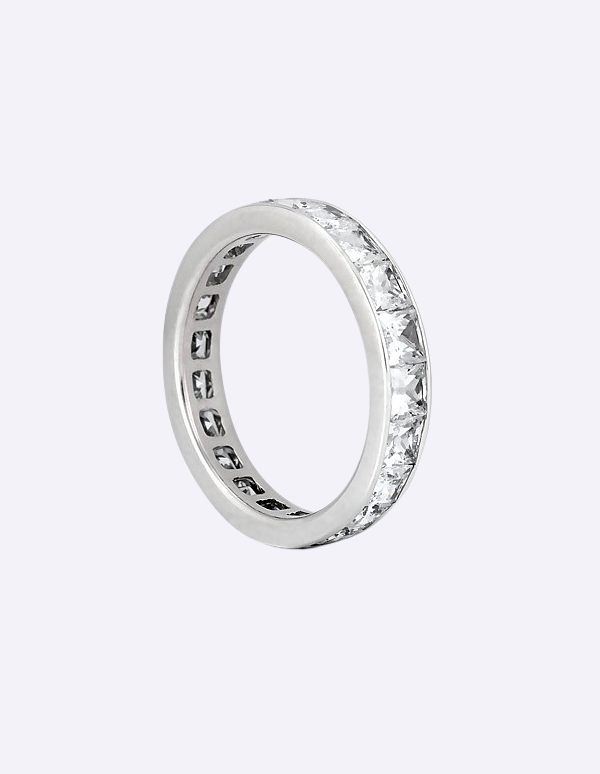 Second image of Eternity Princess Wedding Bands